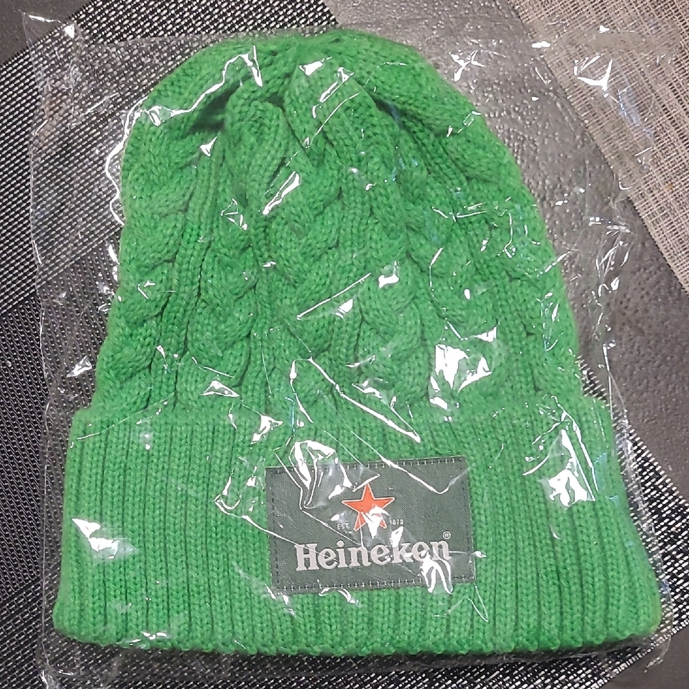Heineken Green Knit Beanie
